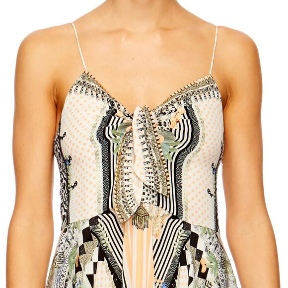 Camilla Salvador Secrets Short Dress With Tie Front Small b77 - Picture 7 of 14